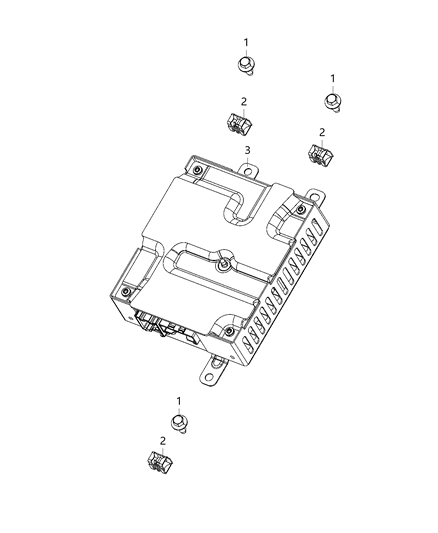 2020 Ram 3500 Cab Chassis Modules, Body Diagram 4