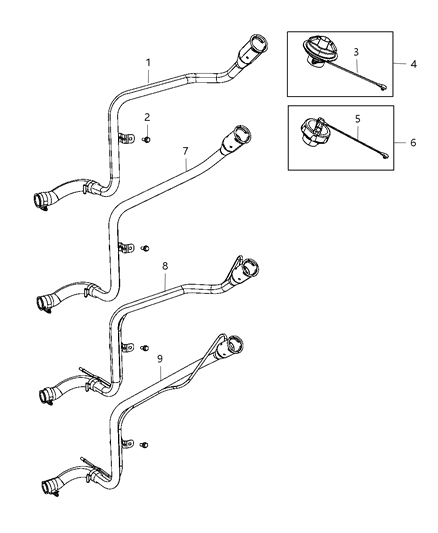 2012 Jeep Compass Fuel Filler Tube Diagram