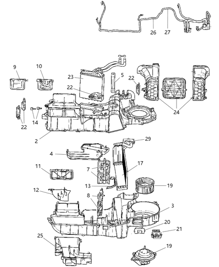 2007 Chrysler Aspen Housing-Air Inlet Diagram for 68001424AA