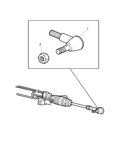 1998 Chrysler Town & Country Tie Rod Ends Diagram