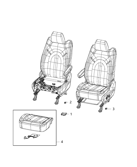 2020 Chrysler Pacifica Sensors, Seat Diagram