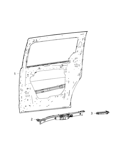2016 Dodge Grand Caravan Module, Sliding Door Diagram