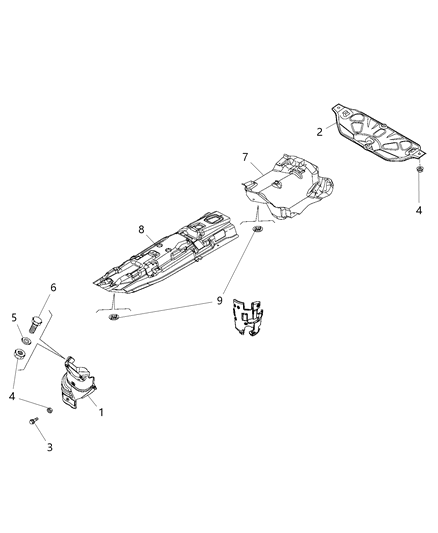 2020 Jeep Renegade Shield-Exhaust Diagram for 68523271AA