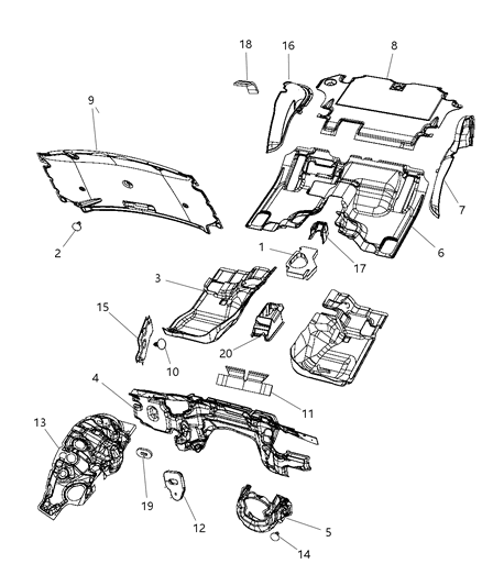 2008 Jeep Liberty Silencers Diagram