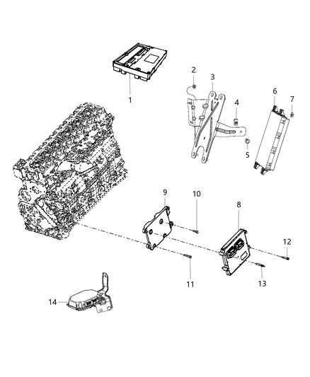 2015 Ram 3500 Module-Transmission Control Diagram for 5150953AA