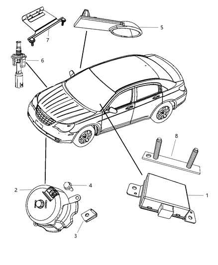 2010 Dodge Avenger Siren Alarm System Diagram