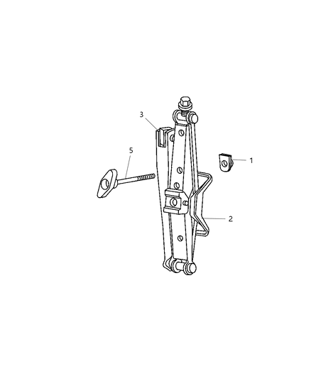 2007 Chrysler Town & Country Jack Assembly Diagram