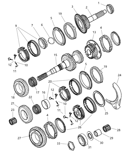 2004 Dodge Ram 1500 Gear Train Diagram 5