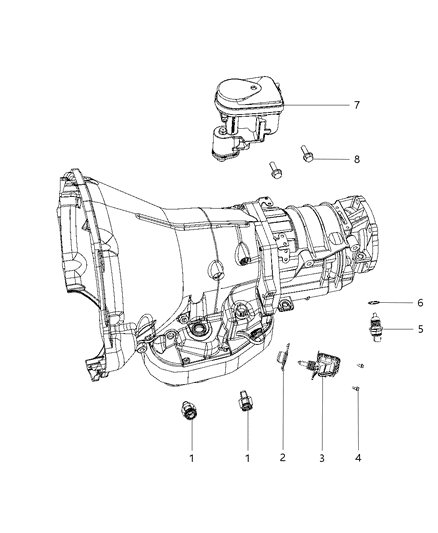 2008 Dodge Ram 2500 Sensors , Vents And Quick Connectors Diagram 1