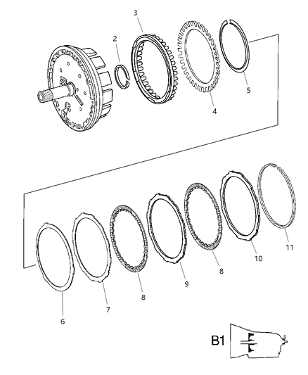 2006 Dodge Magnum Multi-Disc Holding Clutch Diagram