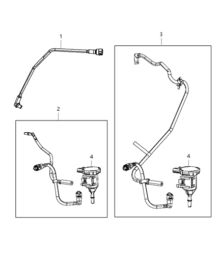 2013 Dodge Journey Hose-Proportional PURGE SOLENOID Diagram for 5147049AC