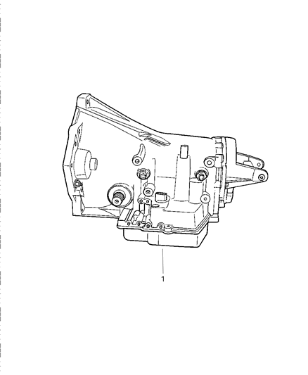 1997 Chrysler LHS Transaxle Assembly & Seal & Gasket Package Diagram