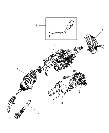 2010 Dodge Charger Boot-GEARSHIFT Diagram for 68048498AA