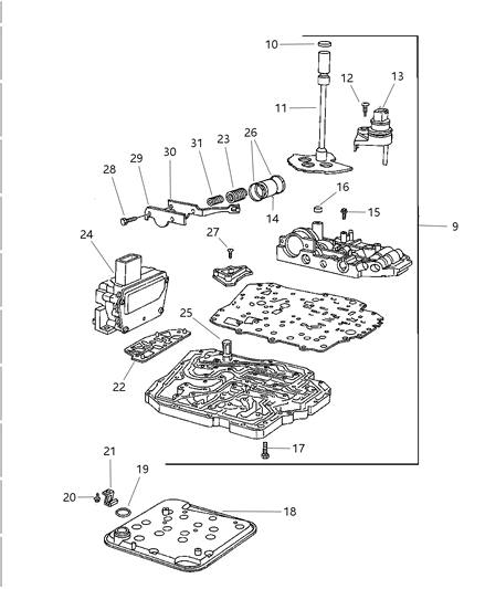 2001 Chrysler Concorde Valve Body Diagram