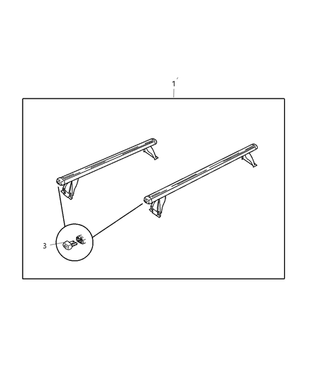 2003 Chrysler Sebring Sedan & Convertible Rack Kit - Multipurpose Diagram