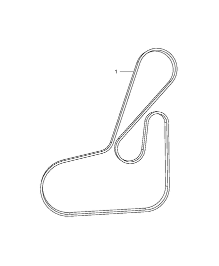 2020 Jeep Cherokee Belts, Serpentine & V-Belts Diagram