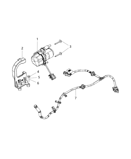 2019 Ram 1500 Vacuum Pump Vacuum Harness Diagram