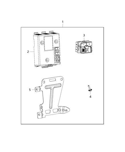 2019 Ram 1500 Module-Trailer Tow Diagram for 68288760AC