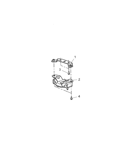 2004 Dodge Ram 1500 Transmission Rear Diagram