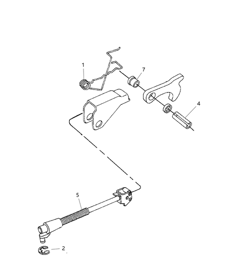 2004 Dodge Durango Parking Sprag Diagram 1