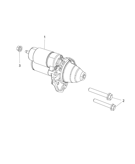 2014 Ram ProMaster 3500 Electrical Engine Starter Diagram for 4801839AB