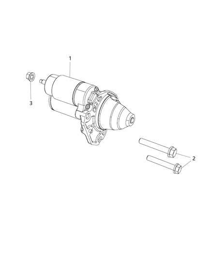 2014 Ram ProMaster 3500 Engine Starter Diagram for RL801839AB