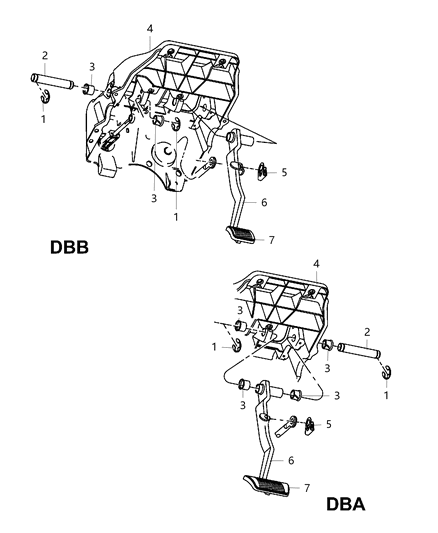 2017 Ram 5500 Brake Pedals Diagram 2