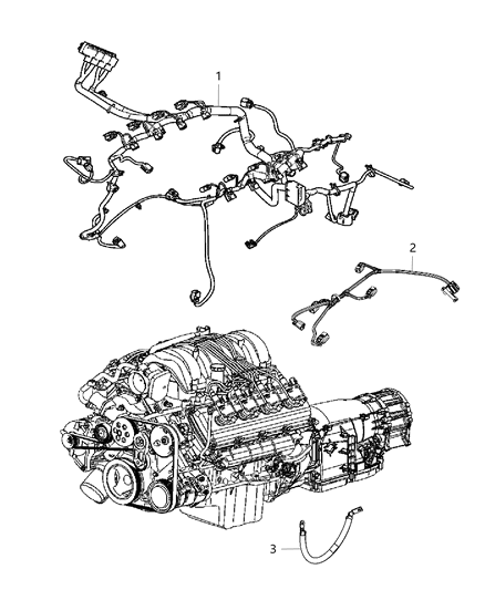 2014 Dodge Durango Bracket-Engine Wiring Diagram for 68233901AA