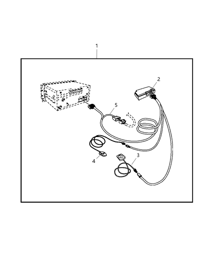 2007 Chrysler Aspen Hands Free Kit - Cellular Phone Diagram 2