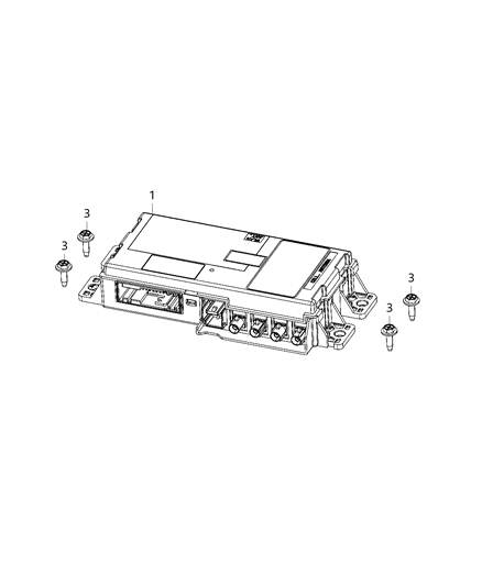 2021 Jeep Compass Cover-Module Diagram for 68367968AA