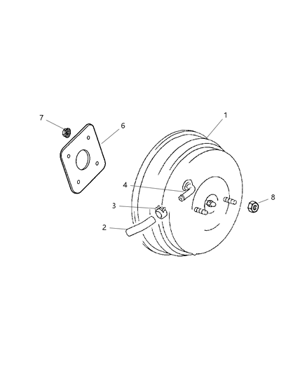 2000 Chrysler Sebring Booster, Power Brake Diagram