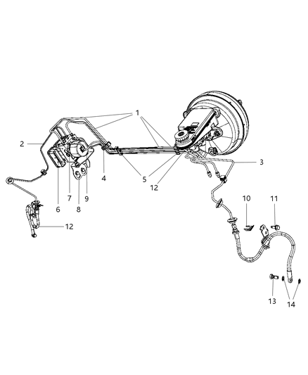 2007 Dodge Avenger Anti-Lock Brake System Module Diagram for 68021921AA