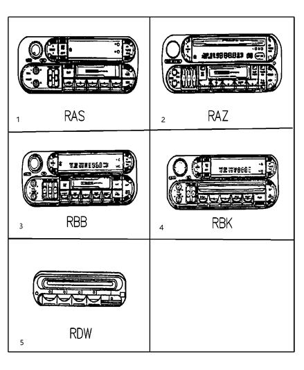 2001 Chrysler Town & Country Radios Diagram