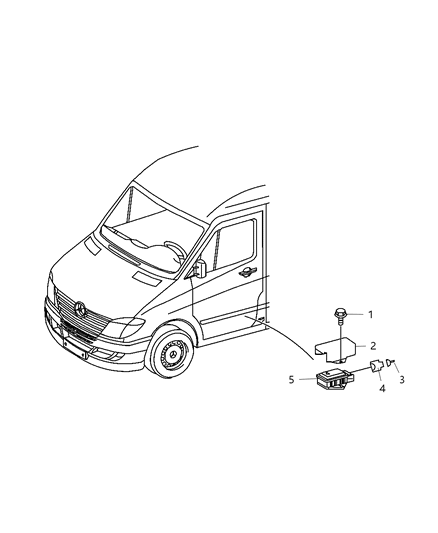 2009 Dodge Sprinter 2500 Sensor - Body Diagram