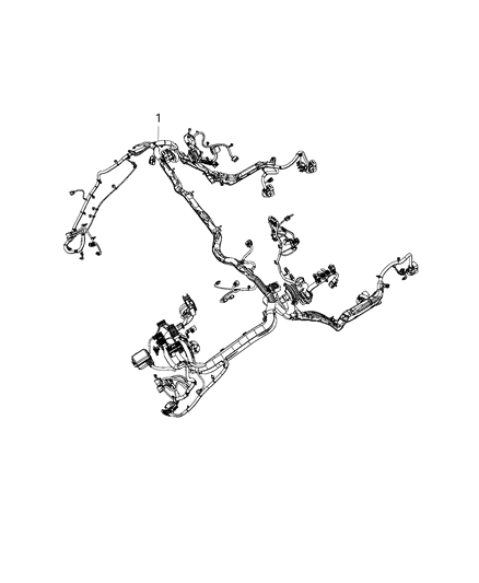 2019 Ram 1500 Wiring-Dash Diagram for 68362381AC