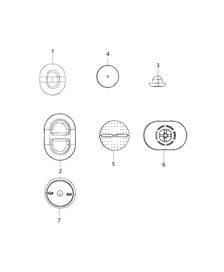 2018 Jeep Wrangler Plug-Dash Panel Diagram for 68336758AB