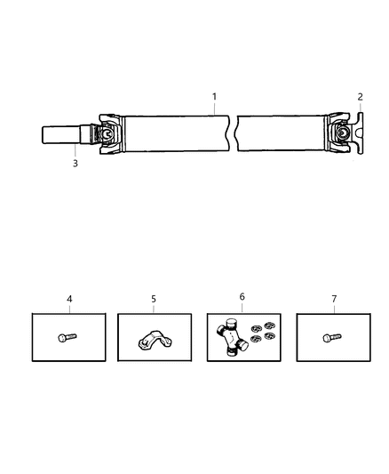 2001 Dodge Ram Van Propeller Shaft Diagram