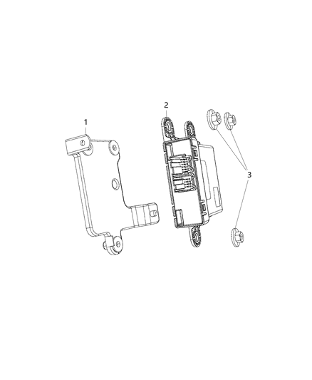 2018 Jeep Grand Cherokee Module, Gateway Diagram