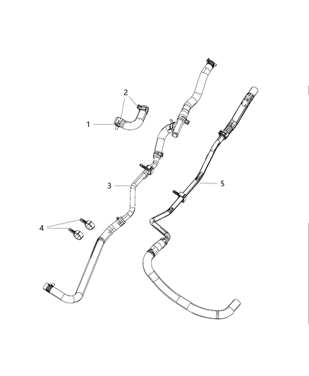 2017 Dodge Viper Hose-Heater Supply Diagram for 5030627AH