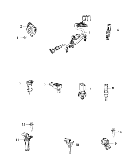 2021 Jeep Grand Cherokee Sensors, Engine Diagram 3