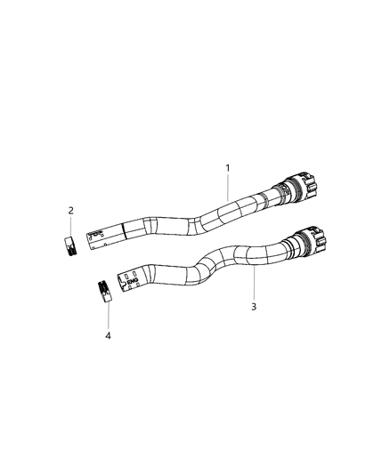 2015 Dodge Dart Hose-Heater Return Diagram for 55111479AC
