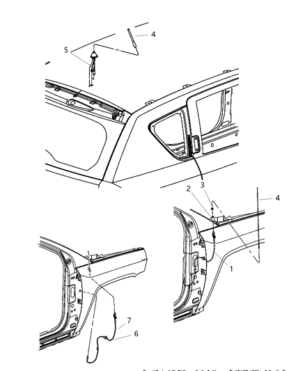 2007 Jeep Compass Adapter-Antenna Diagram for 4672390AA