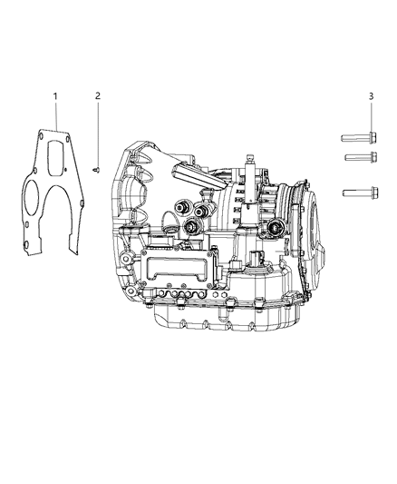 2010 Chrysler PT Cruiser Mounting Bolts Diagram