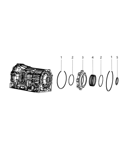 2010 Dodge Ram 4500 Bearing-Needle Roller Diagram for 68019903AA