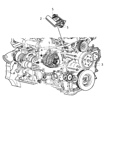 2011 Ram 2500 Alternator & Related Parts Diagram 2