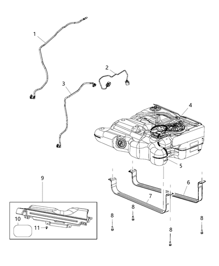 2019 Dodge Grand Caravan Fuel Tank Diagram