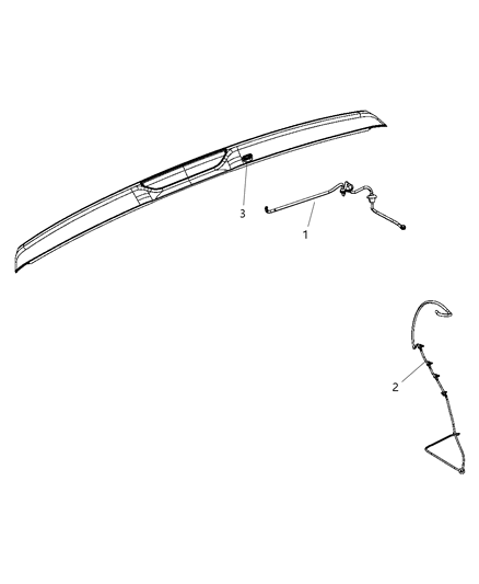 2011 Dodge Caliber Hose-LIFTGATE Washer Diagram for 5303795AH