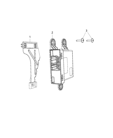 2019 Dodge Journey Bracket-Module Diagram for 68334959AB