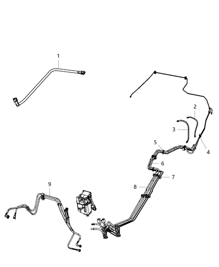 2011 Dodge Journey Tube-Fuel Supply Diagram for 68080752AC