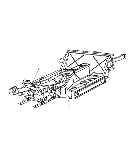 2004 Dodge Viper Frame-Chassis Diagram for 4865494AE